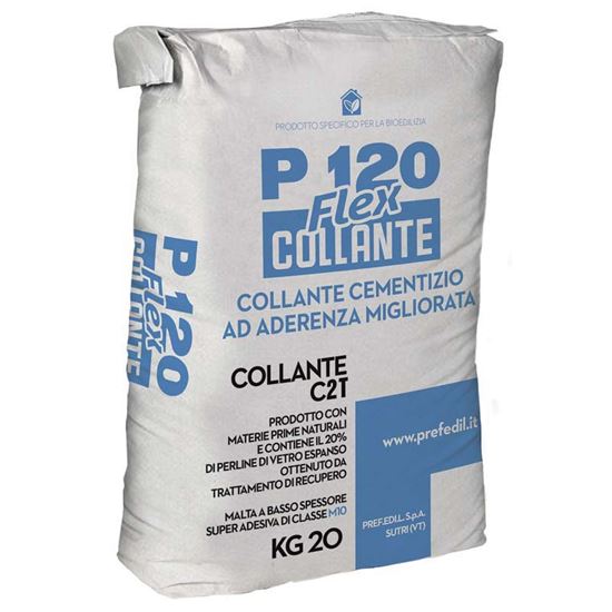 Immagine di COLLANTE P120, BASE DI CEMENTO GRIGIO, PER LA POSA DEI PANNELLI BRIK