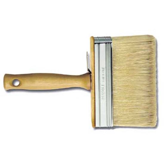 Immagine di PLAFONIERA MANICO LEGNO, SETOLA BIONDA MISTA, 100X30 MM