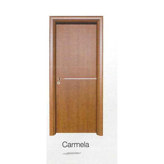 Immagine di PORTA CARMELA ROVERE SBIANCATO BATTENTE, REVERSIBILE, TELAIO PIATTO, ACCESSORI CRS, 88X214 CM