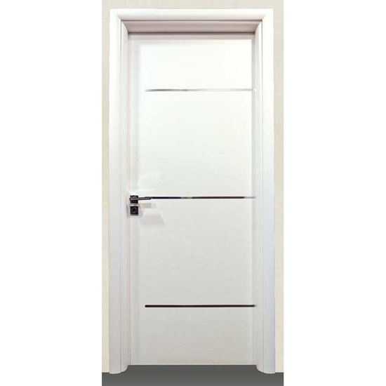 Immagine di PORTA GRETA BIANCO BATT., REVERS., 78X214 CM, TELAIO PIATTO, ACC. CRS
