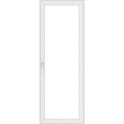 Immagine di PORTAFINESTRA PVC  80X220 CM, 1 ANTA 6 CAMERE, DOPPIO VETRO, COLORE BIANCO