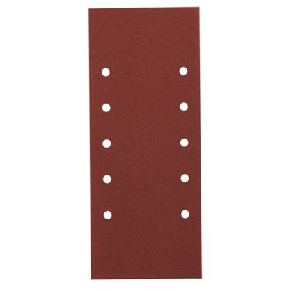 Immagine di 10 FOGLI CARTA ABRASIVA, 10 FORI, 115X280 MM, GRANA 50