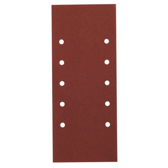 Immagine di 10 FOGLI CARTA ABRASIVA, 10 FORI, 115X280 MM, GRANA 180