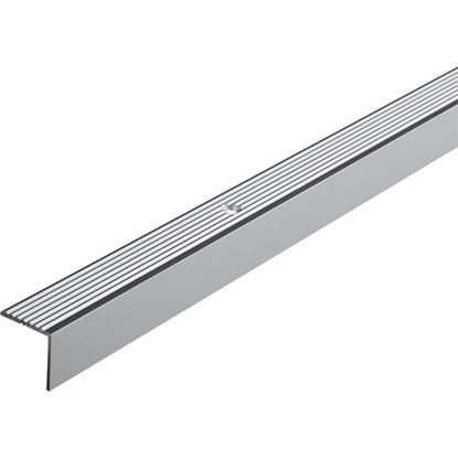 Immagine di PROFILO PER SCALE FORATO, 19X20 MM, ALLUMINIO ARGENTO, 1,0 MT
