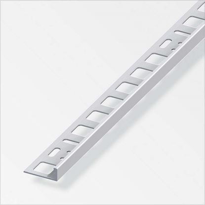 Immagine di PROFILO PER PIASTRELLE DI CHIUSURA, 8X21 MM, ALLUMINIO OTTONATO, 1,0 MT