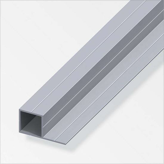 Immagine di TUBO QUADRATO ALLUMINIO NATURALE, 2,50 MT, 23,5X45 MM