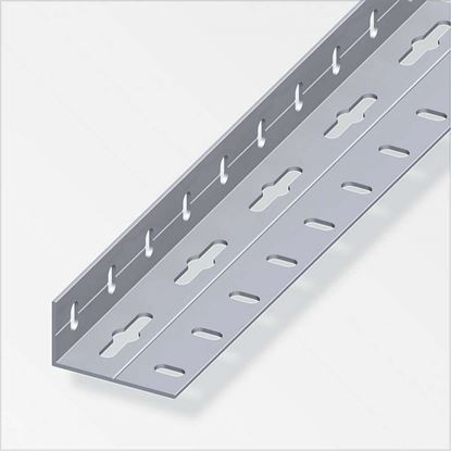 Immagine di ANGOLARE PERFORATO 35,5X65,6 MM, ALLUMINIO NATURALE, 1,0 MT