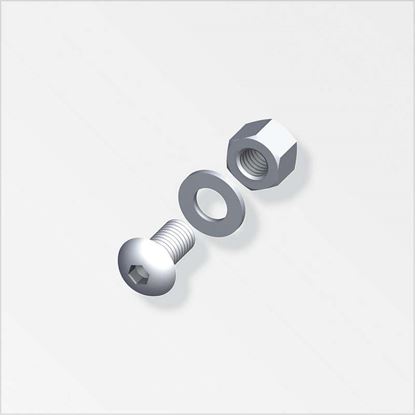 Immagine di SET VITI A TESTA LENTICOLARE, 5 PEZZI, M5X55 MM