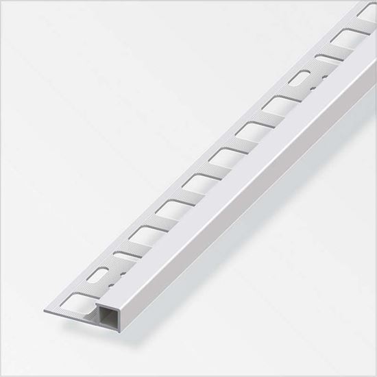 Immagine di PROFILO PER PIASTRELLE QUADRATO, 8X21 MM, ALLUMINIO ARGENTO, 1,0 MT