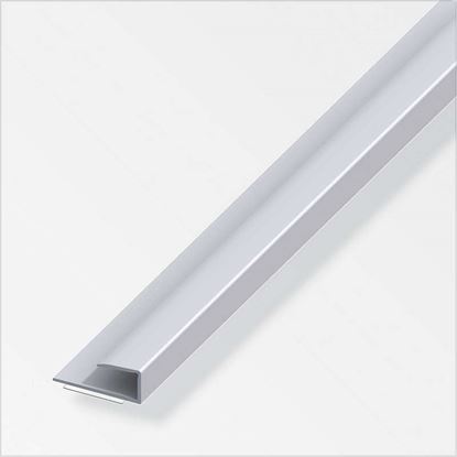 Immagine di PROFILO PER BORDI, 15X7 MM, ALLUMINIO ARGENTO, 2,0 MT