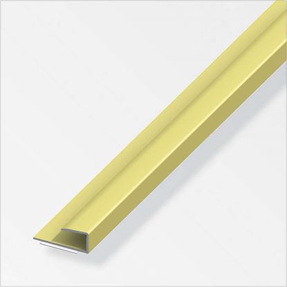 Immagine di PROFILO PER BORDO, ALLUMINIO OTTONE, 15X14 MM, 1,0 MT