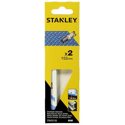 Immagine di 2 LAME, PER TAGLIO FINE, SU METALLO, HSS, ATTACCO A T, 76X0.7 MM