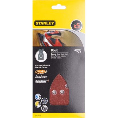 Immagine di 5 FOGLI MULTILEVIGATRICE, VELCRO A PUNTA, GRANA 80