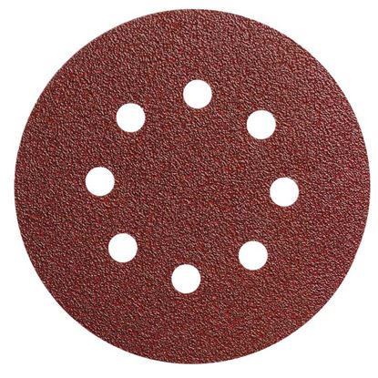 Immagine di 5 FOGLI VELCRO, PER ROTORBITALE, 125 MM, GRANA 120