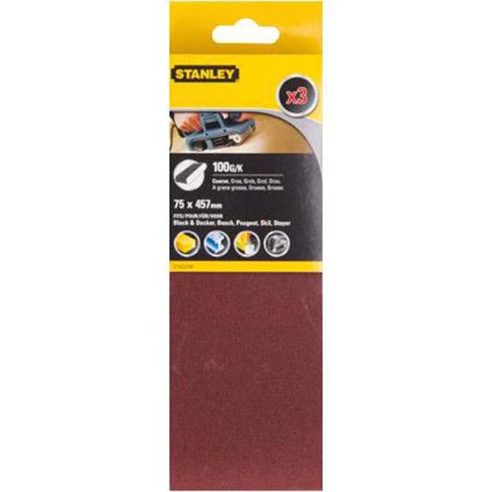 Immagine di 3 NASTRI ABRASIVI, 75X457 MM, GRANA 100