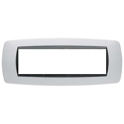 Immagine di PLACCA MODO, IN TECNOPOLIMERO, COLORE TITANIO, 7 POSTI