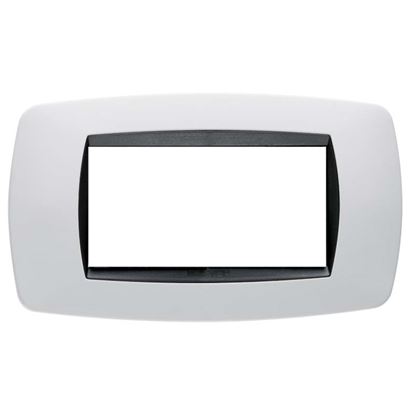 Immagine di PLACCA MODO, IN TECNOPOLIMERO, COLORE CILIEGIO, 4 POSTI