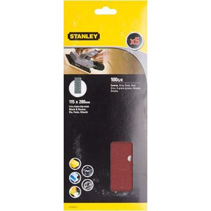 Immagine di 5 FOGLI ABRASIVI, 93X230 MM, GRANA 80