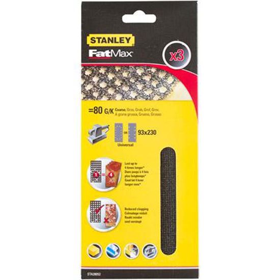 Immagine di 3 FOGLI ABRASIVI, PER LEVIGATRICE ORBITALE, 1/3 DI FOGLIO, GRANA 120
