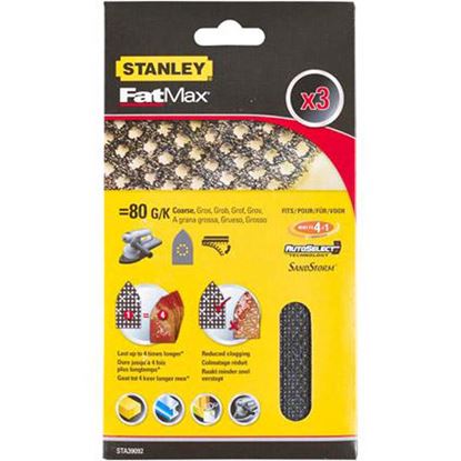 Immagine di 3 FOGLI ABRASIVI, PER MULTILEVIGATRICE, GRANA 80