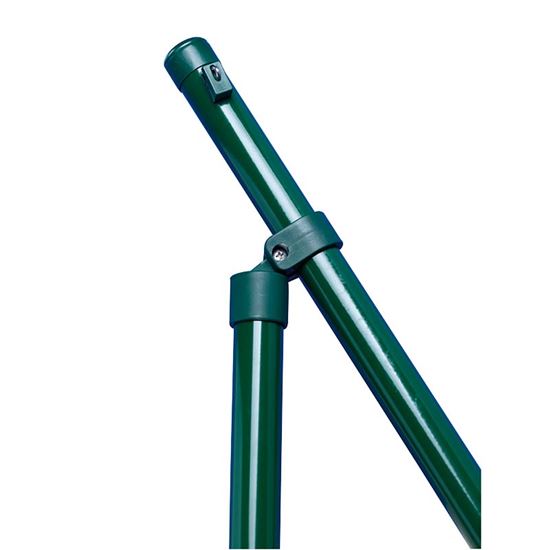 Immagine di PALO PLASTICATO VERDE, CON TAPPO DI FINITURA IN MATERIALE PLASTICO, A SEZIONE TONDA, Ø 38 MM, H 200 CM