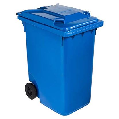 Immagine di CONTENITORE IN PLASTICA CONTIVIA 2, 2 RUOTE 360 LT, BLU