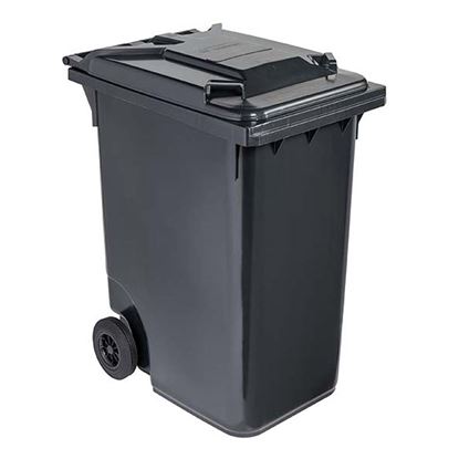 Immagine di CONTENITORE IN PLASTICA CONTIVIA 2, 2 RUOTE 360 LT, GRIGIO