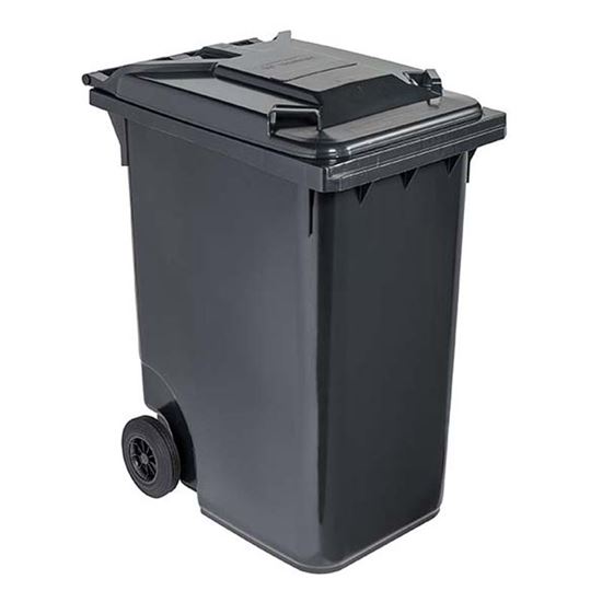 Immagine di CONTENITORE IN PLASTICA CONTIVIA 2, 2 RUOTE 360 LT, GRIGIO