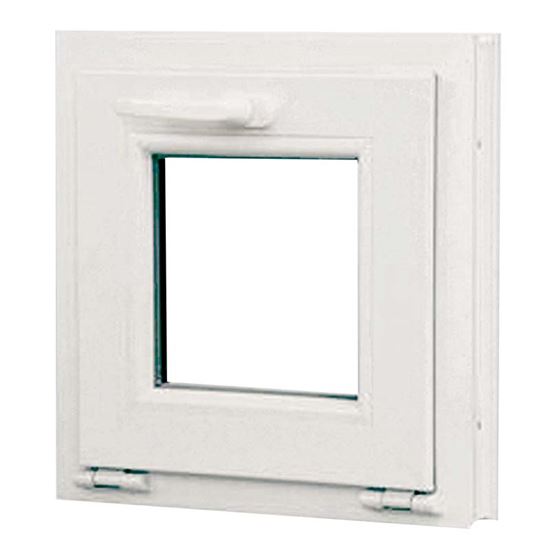 Immagine di FINESTRA PVC 60X60 CM, 1 ANTA VASISTAS 6 CAMERE, DOPPIO VETRO, COLORE BIANCO