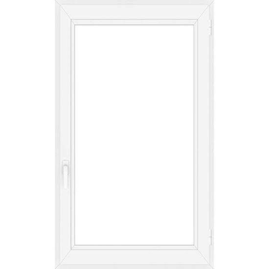 Immagine di FINESTRA PVC 80X140 CM, 1 ANTA 6 CAMERE, DOPPIO VETRO, COLORE BIANCO