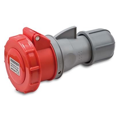 Immagine di PRESA INDUSTRIALE DRITTA 16A, 3P+T, 6H, COLORE ROSSO, IP67, 380-415V