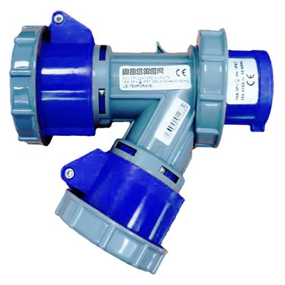 Immagine di MOLTIPLICATORE 2 USCITE 16A, 3P+T, 380V, IP44