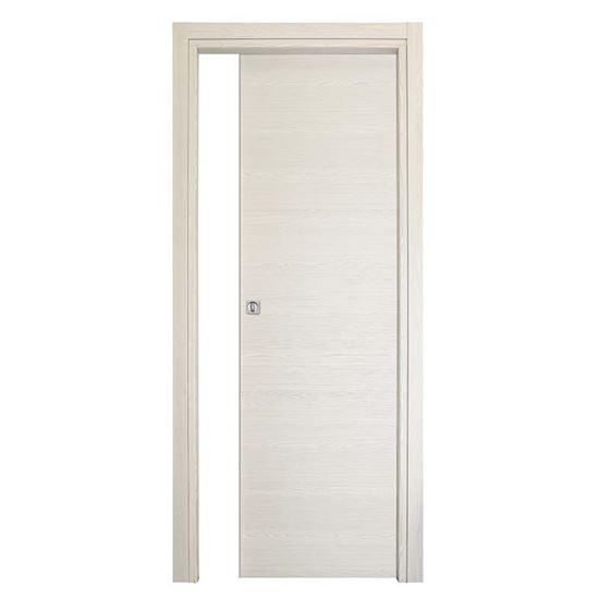 Immagine di PORTA AGATA REVERSIBILE COLOR ACERO NEVE, SCORREVOLE, 70X210 CM