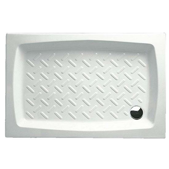 Immagine di PIATTO DOCCIA IN CERAMICA, SPESSORE 10 CM, COLORE BIANCO, 70X100 CM
