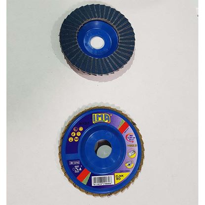 Immagine di DISCO LAMELLARE ABRASIVO PER ACCIAO, ZIRCONIO, Ø115 MM, GRANA 80