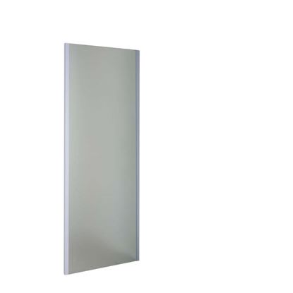 Immagine di LATO FISSO PER PORTE, PROFILO CROMO, CRISTALLO ACIDATO, SPESSORE 6 MM, 70X195 CM