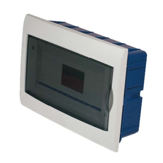 Immagine di  CENTRALINO INCASSO SPORTELLO TRASPARENTE, IP40, 12 MODULI