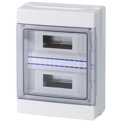 Immagine di CENTRALINO DA PARETE 24 MODULI, PORTA TRASPARENTE, IP65