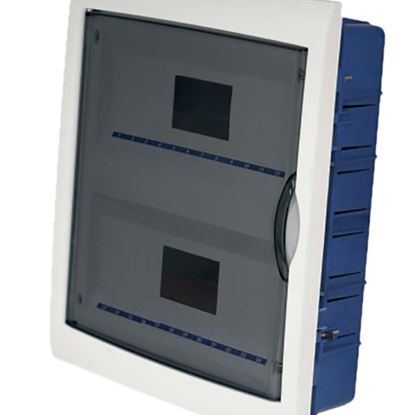 Immagine di  CENTRALINO INCASSO SPORTELLO TRASPARENTE, IP40, 24 MODULI