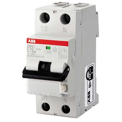 Immagine di INTERRUTTORE MAGNETOTERMICO ABB DIFFERENZIALE 1P+N 10A, 4,5KA, 30MA