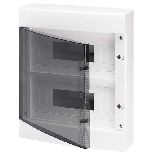 Immagine di CENTRALINO DA ARREDO GEWISS, PARETI LISCE, ALLOGGIAMENTO MORSETTIERE, 12X2, IP40, 24 MODULI