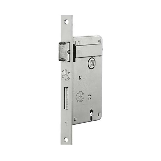 Immagine di SERRATURA PATENT, INTERASSE 90, FRONTALE 22, BORDO QUADRO, BRONZATO, ENTRATA 40
