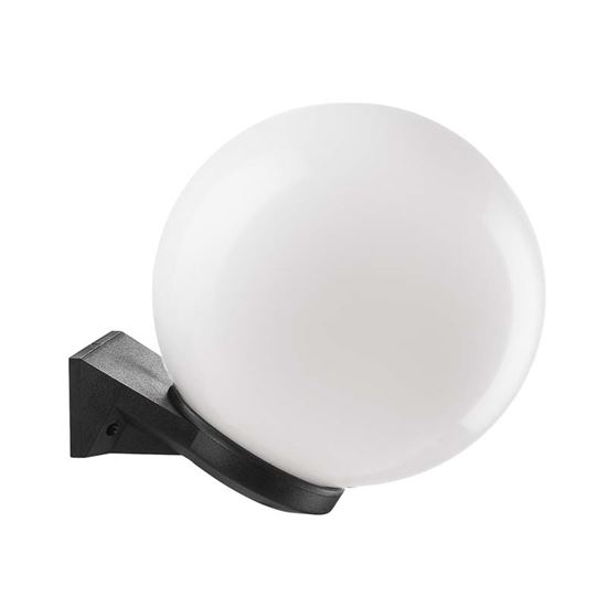 Immagine di APPLIQUEA SFERA Ø250 MM, BASE IN PLASTICA NERA, OPALE