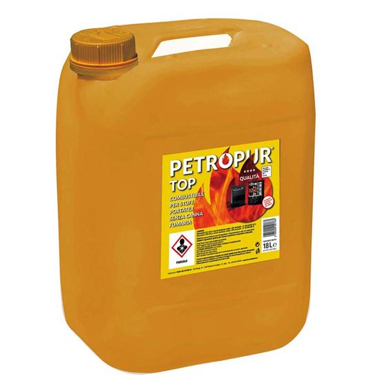 Immagine di COMBUSTIBILE PETROPUR TOP 18L, COMBUSTIONE SENZA FUMO E LIEVE ODORE, STABILITÀ DI FIAMMA