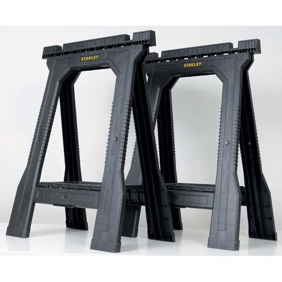 Immagine di COPPIA DI CAVALLETTI STANLEY, CAPACITÀ DI CARICO 362 KG LA COPPIA, 57,1X6,3X81,1 CM