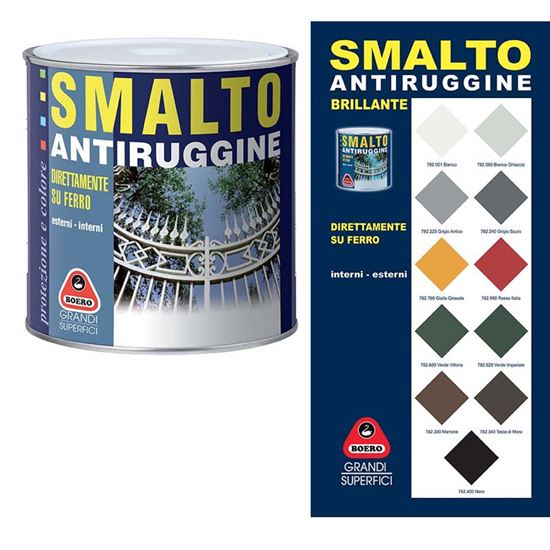 Immagine di SMALTO ANTIRUGGINE, 0,750 LT, COLORE TESTA DI MORO
