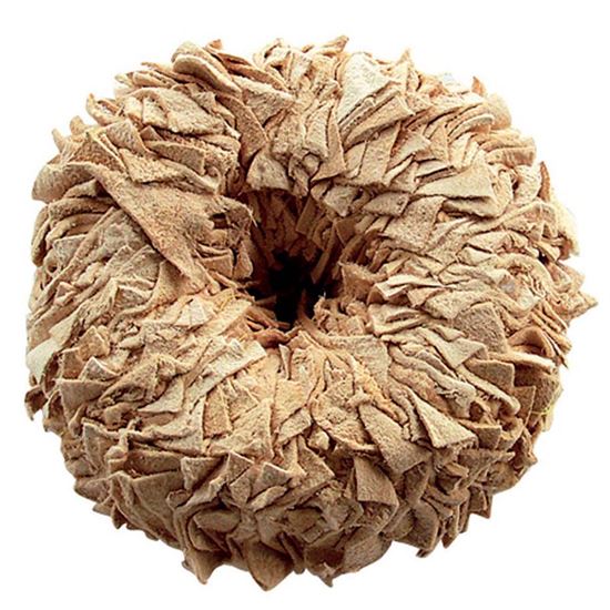 Immagine di ANELLO IN PELLE DAINO, EFFETTO MARMO,  Ø 120 MM