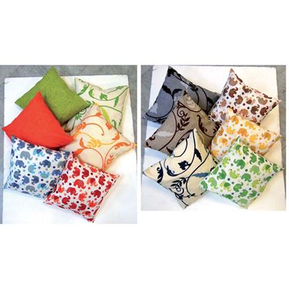 Immagine di CUSCINO ARREDO, 100% COTONE, STAMPATO E TINTA UNITA, ASSORTITO, 40X40 CM