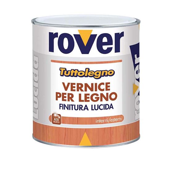 Immagine di VERNICE TRASPARENTE E COLORATA, FINITURA BRILLANTE, PROTEZIONE DI OGNI TIPO DI LEGNO, COLORE DOUGLAS, 0,750 LT