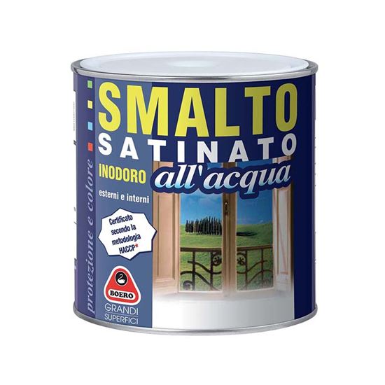 Immagine di SMALTO SATINATO ALL'ACQUA BASE C, 0,68 LT